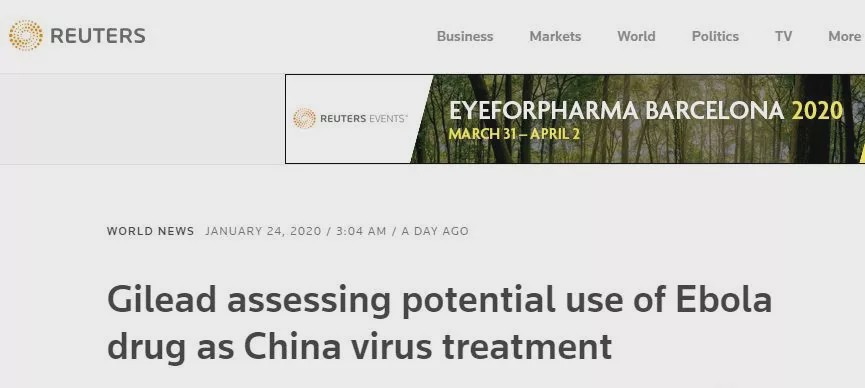 顶级期刊齐发文 Remdesivir成新冠病毒治疗希望 顶级期刊齐发文 Remdesivir成新冠病毒治疗希望