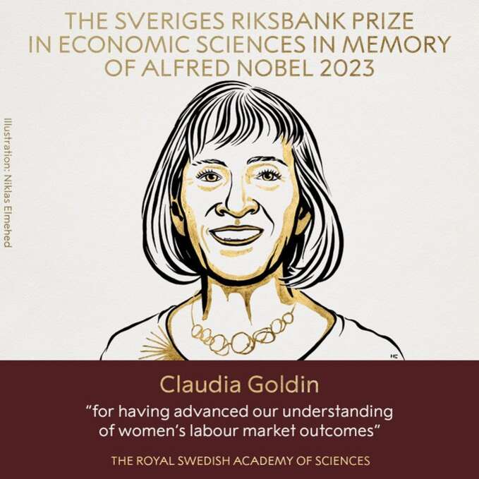 瑞典皇家科学院决定将2023年诺贝尔经济学奖授予克劳迪娅·戈尔丁（CLAUDIA GOLDIN） ...