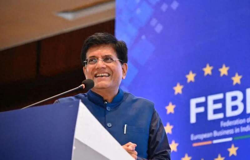印度商业与工业部长皮尤什·戈亚尔公开对欧盟进行抗议