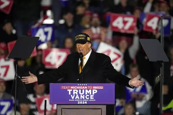 美国前总统、共和党总统候选人特朗普