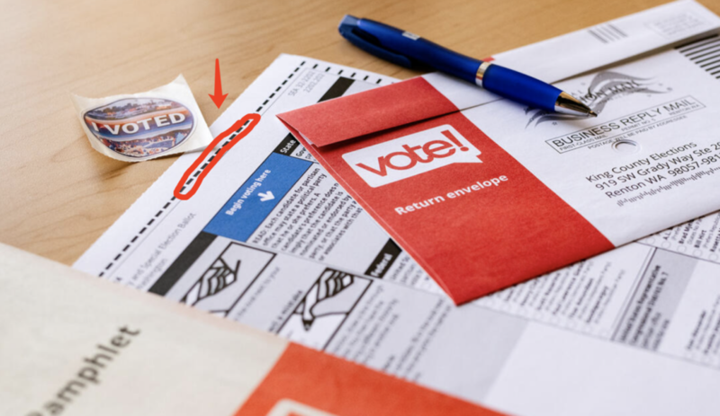 选票的边缘对计票设备扫描非常重要