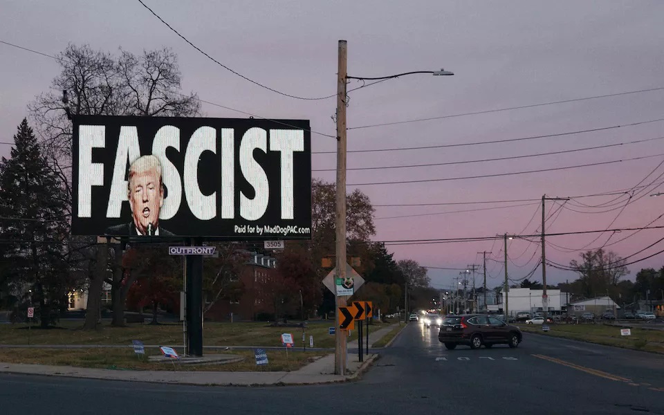 候选人的标语牌